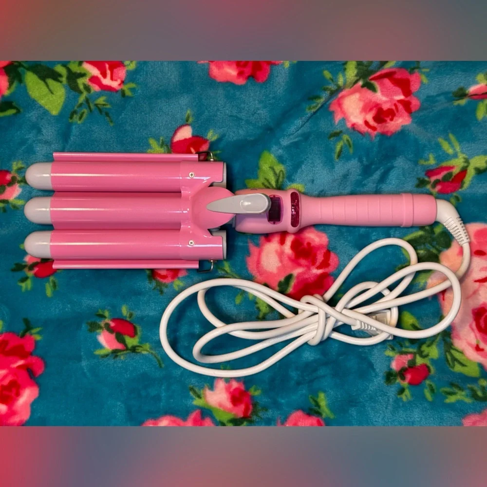 NWOB 1” Triple Barrel Ceramic Tourmaline Hair Waver•360swivel•6ft cord - Picture 1 of 7
